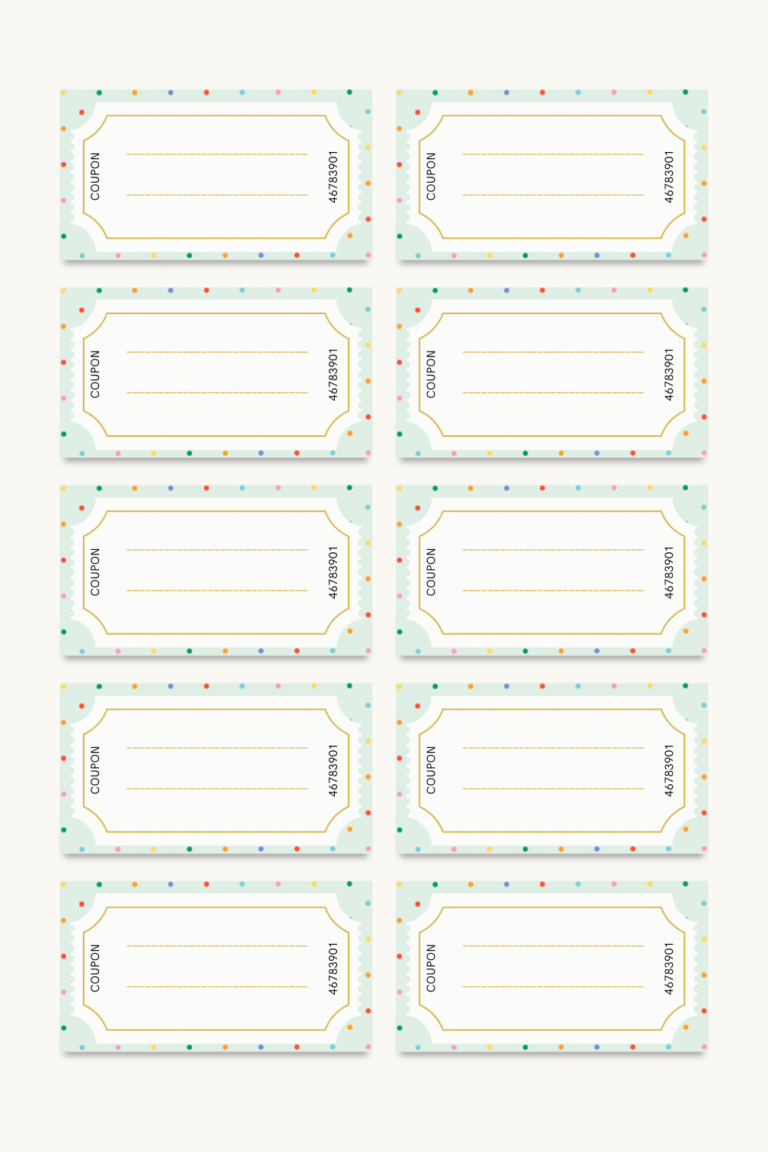 Free Printable Birthday Coupons for Kids They’ll Actually Love