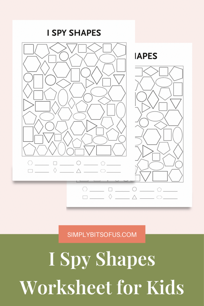 I spy shapes printable