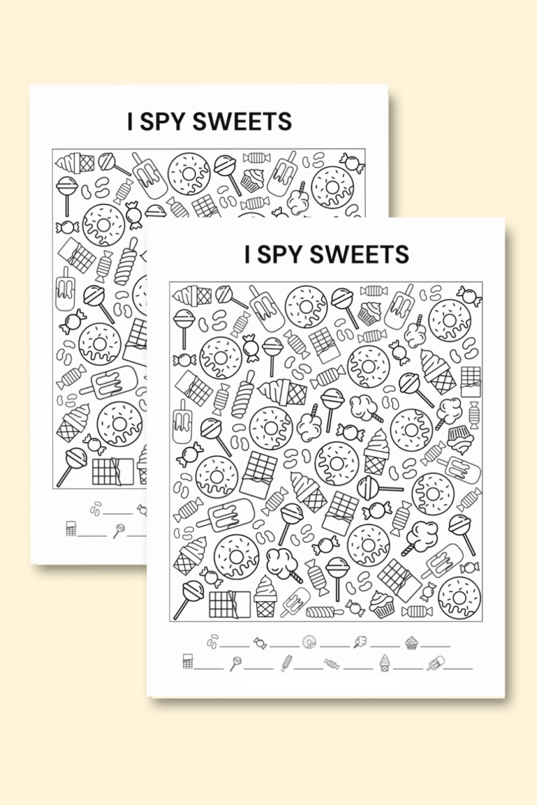 Printable I Spy Sweets – Perfect for Quiet Time