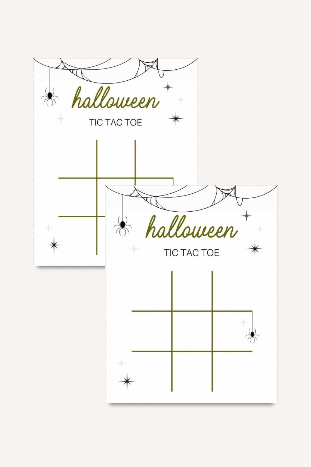 Printable Halloween Tic Tac Toe Game – Easy Halloween Fun